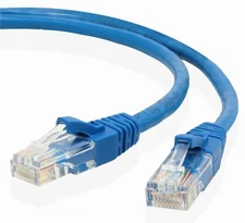 Etronic ® Networking Cat5e Patch Cable - (50 Feet) - Blue RJ45 USA