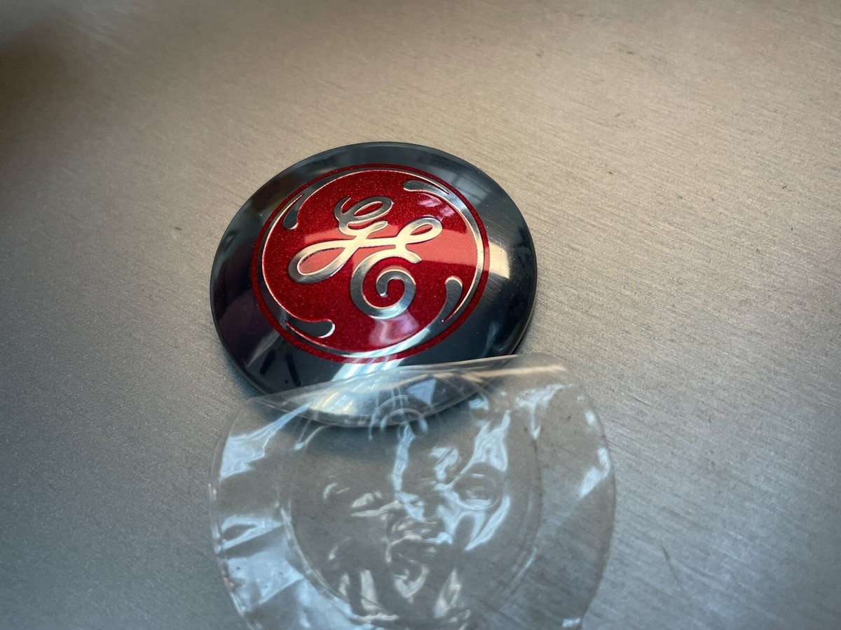 GE Badge Nameplate Decal Red Version, 1.40