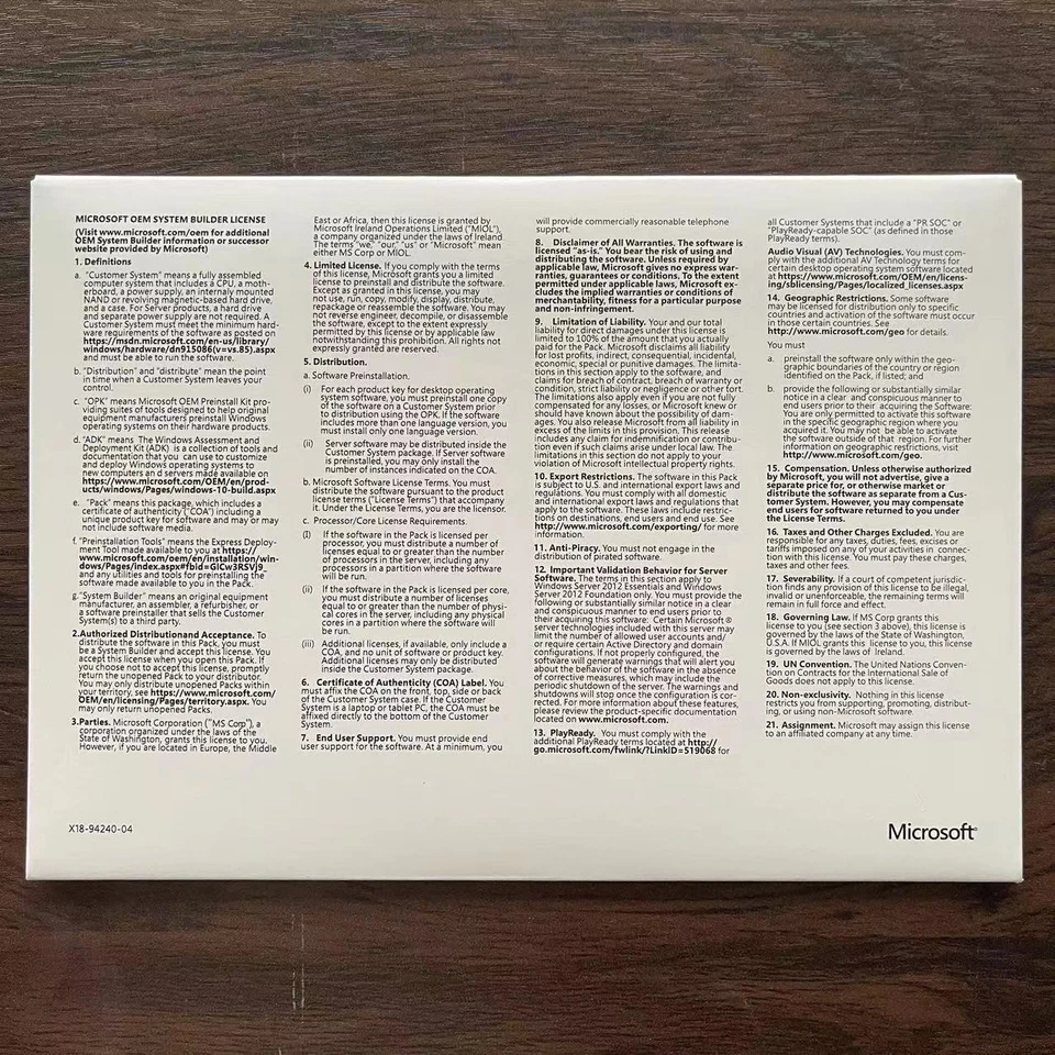 New Factory Sealed Microsoft Windows Server 2022 Datacenter Core 50 CALs 24 Core - Image 2 of 2