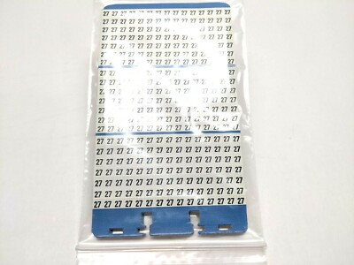 Brady WM-27 Vinyl Cloth Wire Marker LOT OF 10 Sheets