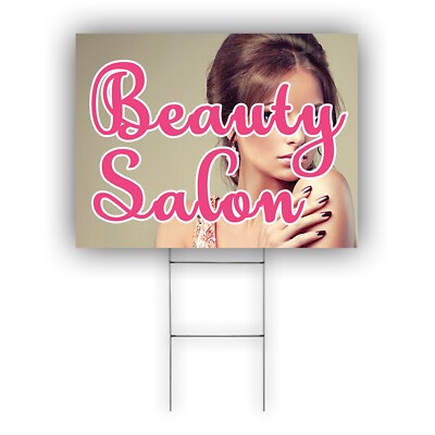 Beauty Salon Advertising Skin Care & Manicure Pedicure Salon Coroplast Yard Sign