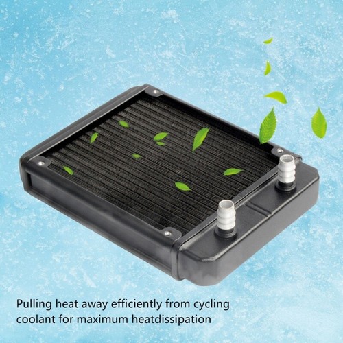 SRL120F10 18 Pipe Aluminum Heat Exchanger Radiators for PC CPU Water Cool - Afbeelding 7 van 8