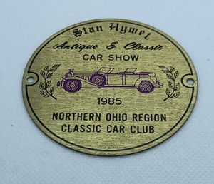 Badge For Stanhywet Antique Classic Car Show Northern Ohio Region Car Club 85 Ebay