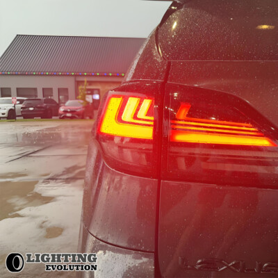 Smoked LED Tail Lights For 2009-2014 Lexus RX 350 RX450 H W/Sequential Indicator