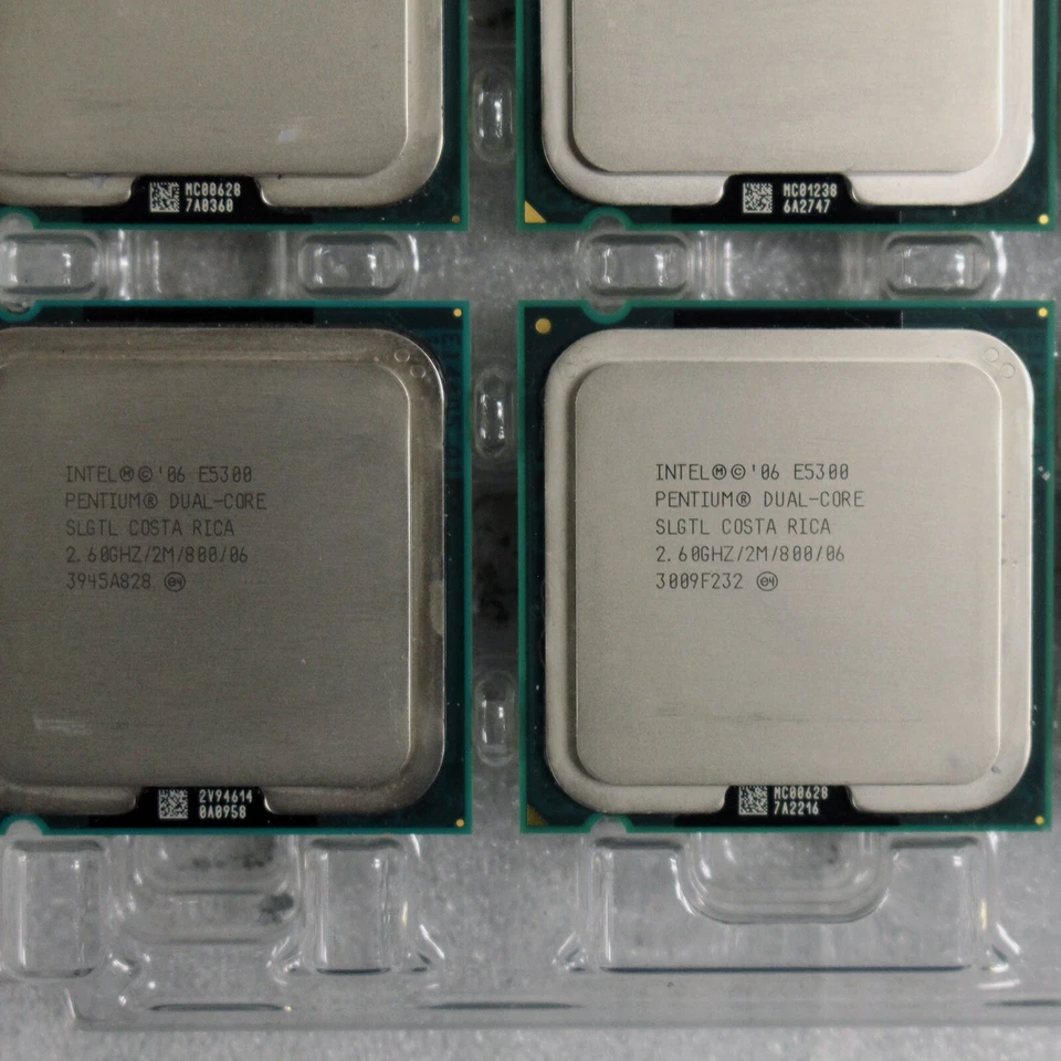 5x Intel Pentium Dual-Core E5300 2.6GHz 2MB 800MHz LGA775 65W SLGTL Processors - Image 3 of 4