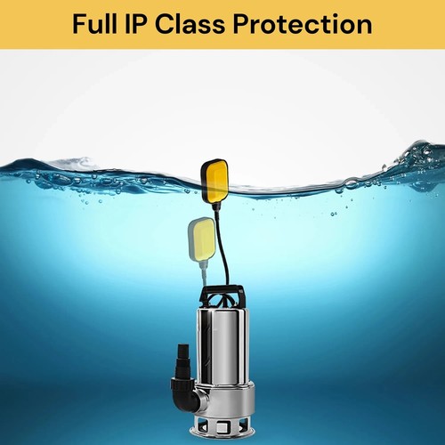 1100W SUBMERSIBLE DIRTY WATER GARDEN IRRIGATION DRAIN ELECTRIC TANK PUMP 15000L - Picture 7 of 10