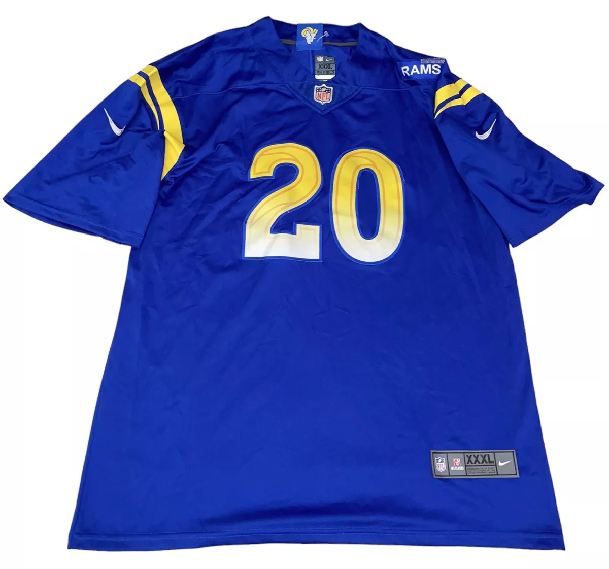 100% Authentic Nike Elite Jalen Ramsey Jersey #20 Los Angeles Rams Size 3XL