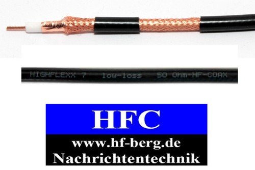 15 m Highflexx 7 konfektioniert mit UHF-Stecker / N-Stecker bis 2,4 GHz / 50 Ω - Picture 6 of 7
