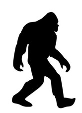 Bigfoot Sasquatch Vinyl Die Cut Car Decal Sticker 4x6 Inches 