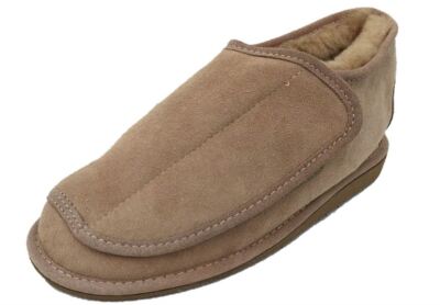 Lammfell Senioren Hausschuhe Pantoffel Hüttenschuhe Diabetikerschuhe Klett 