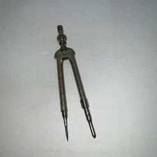 Vintage EAGLE PENCIL Co. Ornate Silver Compass New York