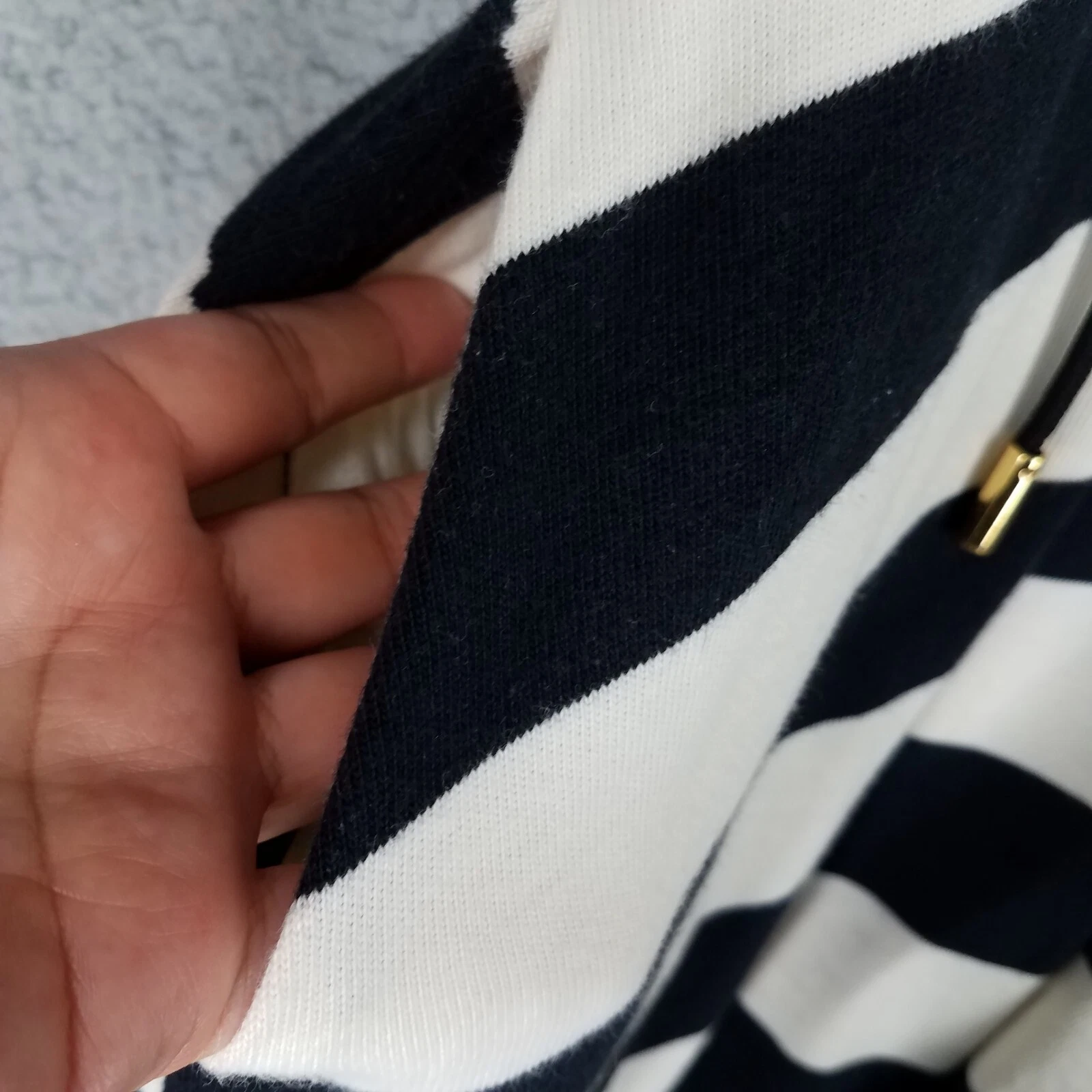 Abito Kate Spade donna medio righe casual viaggio resort nero bianco comodo