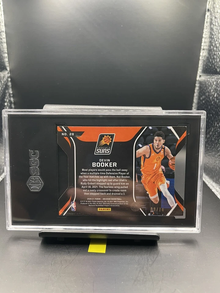 2020-21 panini obsidian devin booker pitch black /10 sgc 6 - Image 3 of 3