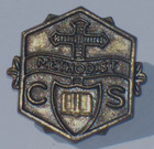 Vintage Methodist Church and School Lapel Pin — photo 1