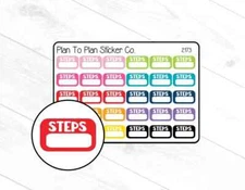 2173~~Steps Tracker Planner Stickers.