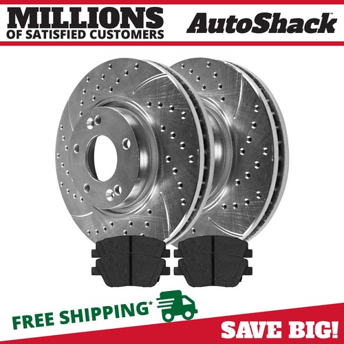 Front Drilled Brake Rotors & Pads for Kia Optima 20112015 Hyundai