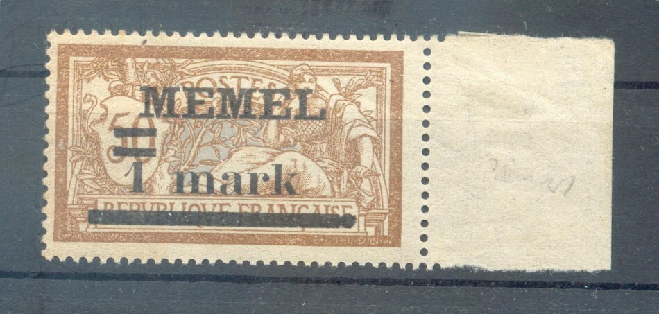 Memel 26YI ABART * MH BPP 90EUR (G9568
