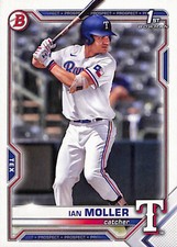 2021 Bowman Draft #BD-42 IAN MOLLER Texas Rangers 1st Bowman
