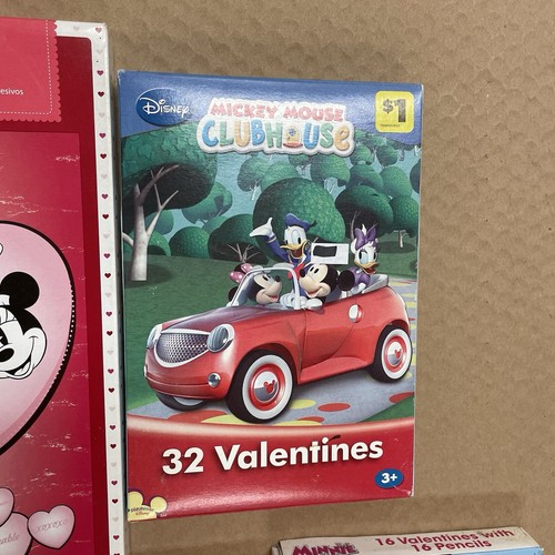 LOT Disney Junior Valentines Day Cards Pencils Stickers Minnie Mickey Mouse Kids - Picture 3 of 14