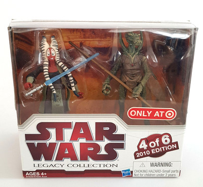 Star Wars Legacy Shaak Ti & Geonosian Warrior Geonosis Arena Showdown mint NIB