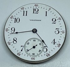 WALTHAM POCKET WATCH MOVEMENT 7 Jewels 16s 1909 Runs