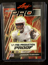2024 Leaf Pro Set RED FLOOD GOLD Pre-Production Proof JAMARI THRASH Football 1/1