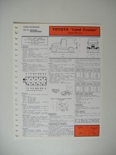 Revue technique Toyota LANDCRUISER