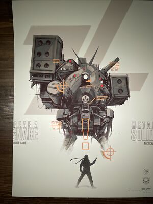 Mondo “Metal Gear 2: Solid Snake Variant Art Print Poster Oliver