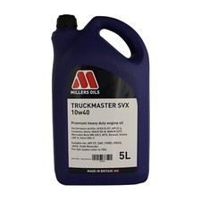 Millers Oils Truckmaster SVX 10w40 Synthetic Full SAPs Heavy Duty Engine Oil 5L 8.30 per litre