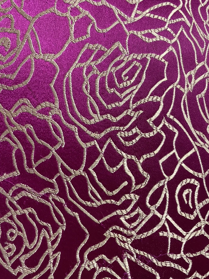 Vintage Pillow Purple Satin Asian Style 14” Sq Bohemian Gypsy - Image 4 of 4