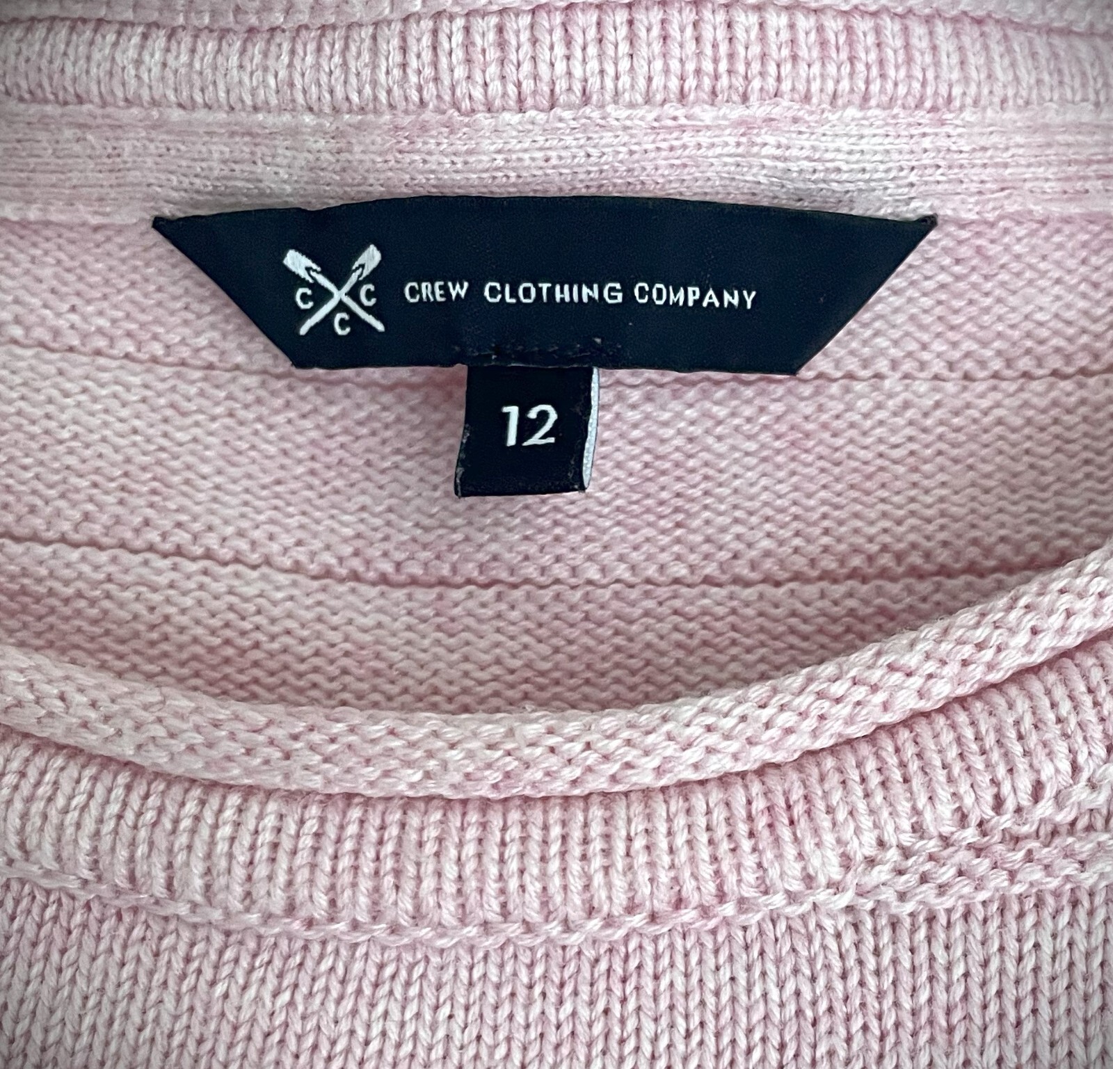 Crew Womens Cotton / Acrylic Jumper Size 12 eBay