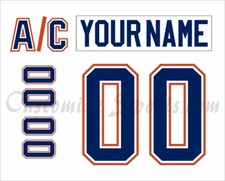 Bakersfield Condors Customized Number Kit For 2015-2018 Home Uniform
