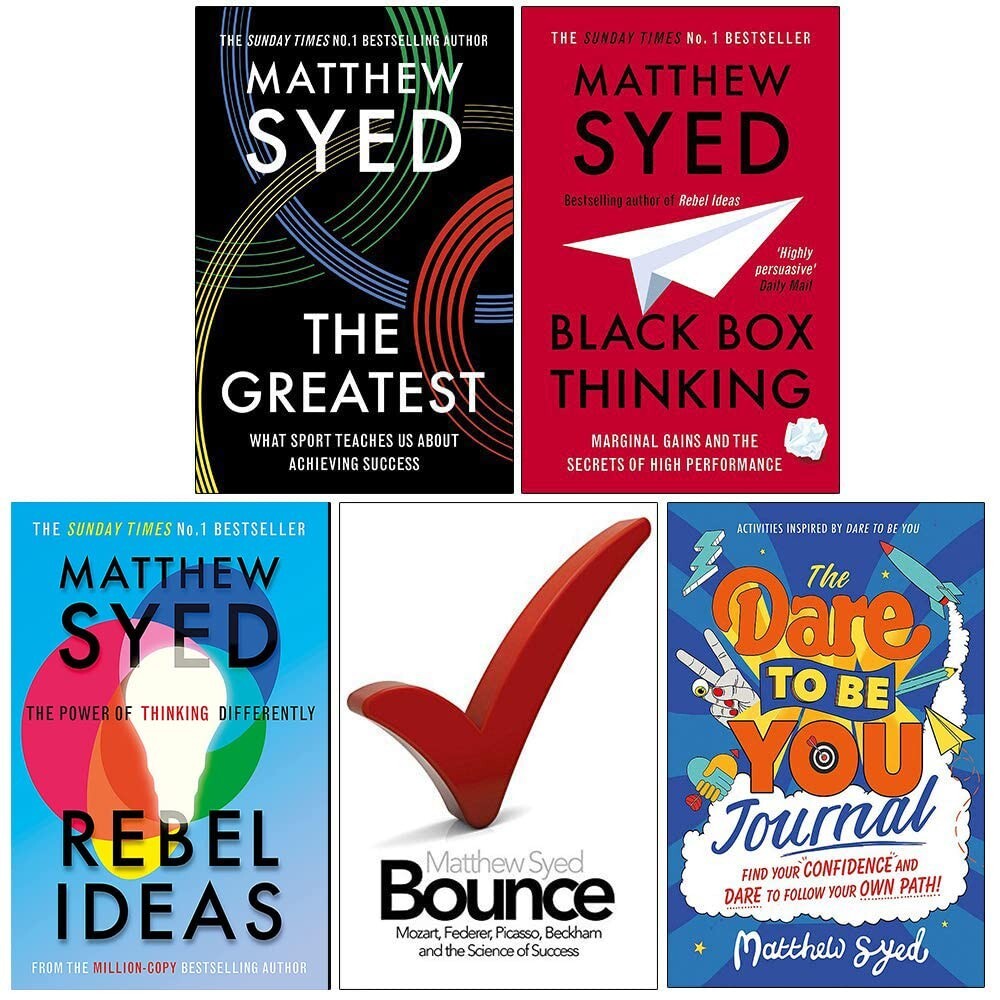 Matthew Syed Collection 5 Books Set The Greatest, Black Box Thinking
