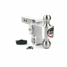 Weigh Safe Hitches LTB4-2 Adjustable 180 Degree 4" Drop Hitch Ball Mount