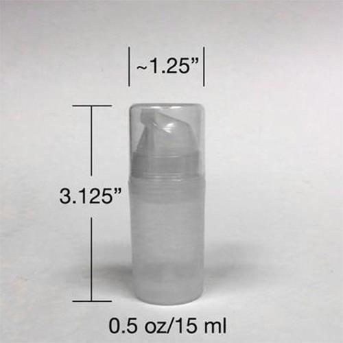 108 Empty Airless Pump Bottles 15ml 30ml 50ml 100ml 150ml Plastic Metal Free - Picture 2 of 4