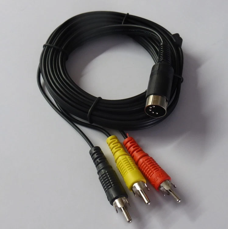 Commodore y Atari Cable Video Compuesto (FBAS) 1,6 metros.