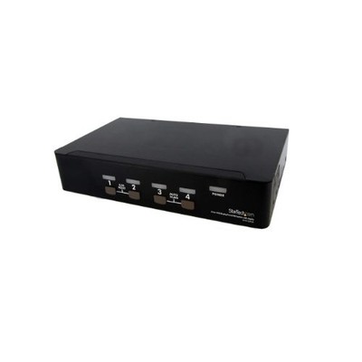 Startech 4 Port Usb Displayport Kvm Switch With Audio - 4 X 1 - 4 X Displayport