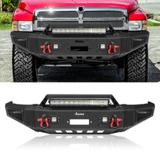 Steel Front Bumper Wlights D-rings For 94-01 Dodge Ram 1500 94-02 Ram 2500 3500 Steel Front Bumper Wlights D-rings For 94-01 Dodge Ram 1500 94-02 Ram 2500 3500