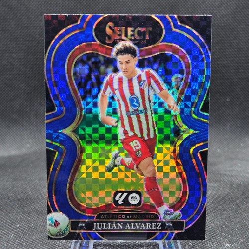 Julian Alvarez 2025-26 Panini Select La Liga Mezzanine Blue Checker Prizm #125