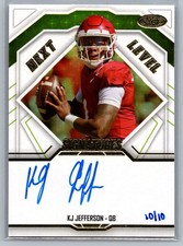 KJ Jefferson 2024 SAGE HIT Next Level Autographs Gold 10/10 FOOTBALL #NLS-KJ