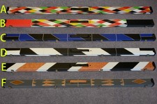 Deluxe 1 Piece Snooker Pool Cue Case For 2 Cues Patch Design