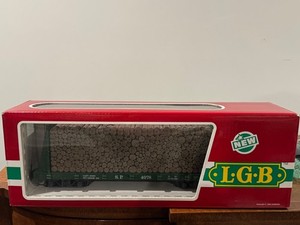 LGB   # 4078  S.P.  G Gauge Freight Car with Stack of Logs  incl Kadee Couplers
