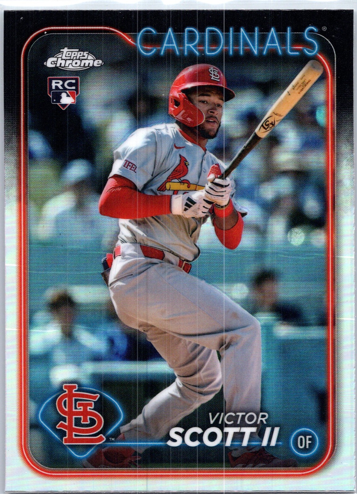 2024 Topps Chrome Update #USC48 Victor Scott II Refractors St. Louis Cardinals