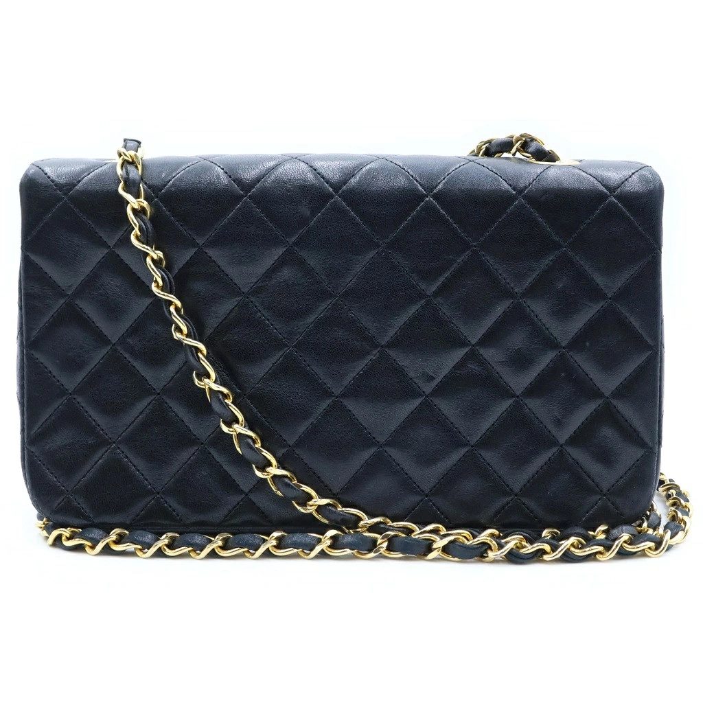 Chanel Size 23 Mini Matelasse23 Full Flap Turnlock Chain Shoulder Bag Black r0_0 image 2