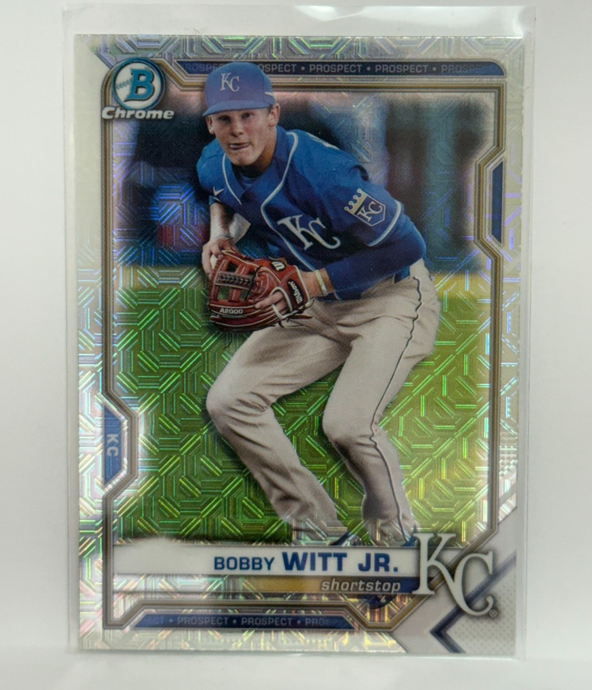 2021 Bowman Chrome Prospects Bobby Witt Jr. #BCP-193 Mojo Refractor Prospect RC