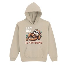 Lazy Day Is Happening Boys Girls Kids Hoodie Sloth Birthday Gift For Kids