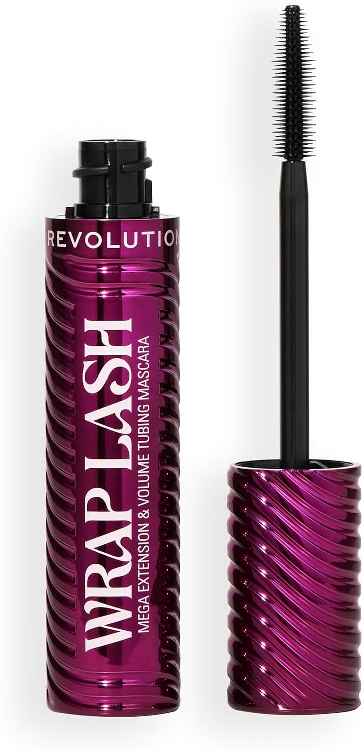 Revolution Wrap Lash Tubing Mascara, Burgundy | Smudge-Proof & Water-Resistant for Length & Volume, Vegan & Cruelty-Free, 8.5ml - Image 2