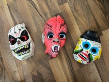 Ben Cooper Vintage 1960s Halloween Masks Set Of 3