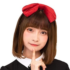 Clearstone Cosplay Halloween 2-Way Velvet Ribbon Headband Unisex Redfrom JP