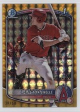 2025 Bowman Chrome Prospects Gold Geometric Refractor 38/50 Cole Fontenelle